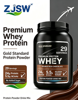 Gold Standard Whey Protein Powder, Double Rich Chocolate, 24g Protein & 5.5g BCAAs Per Serving, 29 Servings, No Added Sugar, Muscle Support Protein Powder Drink Mix