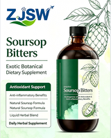 ZJSW Exotic Soursop Bitters Liquid, Soursop Herbal Tincture with Acetogenins, Antioxidant & Anti-Inflammatory Botanical Supplement