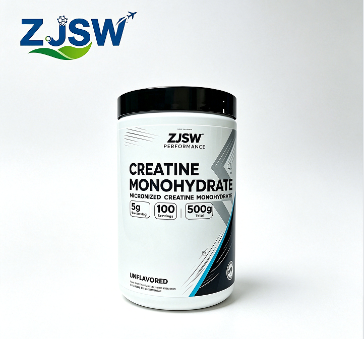 ZJSW Micronized Creatine Monohydrate Powder, 5g Per Serving, 100 Servings (500g), Unflavored Creatine Supplement for Muscle Growth & Workout Performance