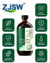 ZJSW Exotic Soursop Bitters Liquid, Soursop Herbal Tincture with Acetogenins, Antioxidant & Anti-Inflammatory Botanical Supplement