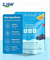 ZJSW Electrolyte Drink Mix - Original Variety Pack (20 Stick Packs)