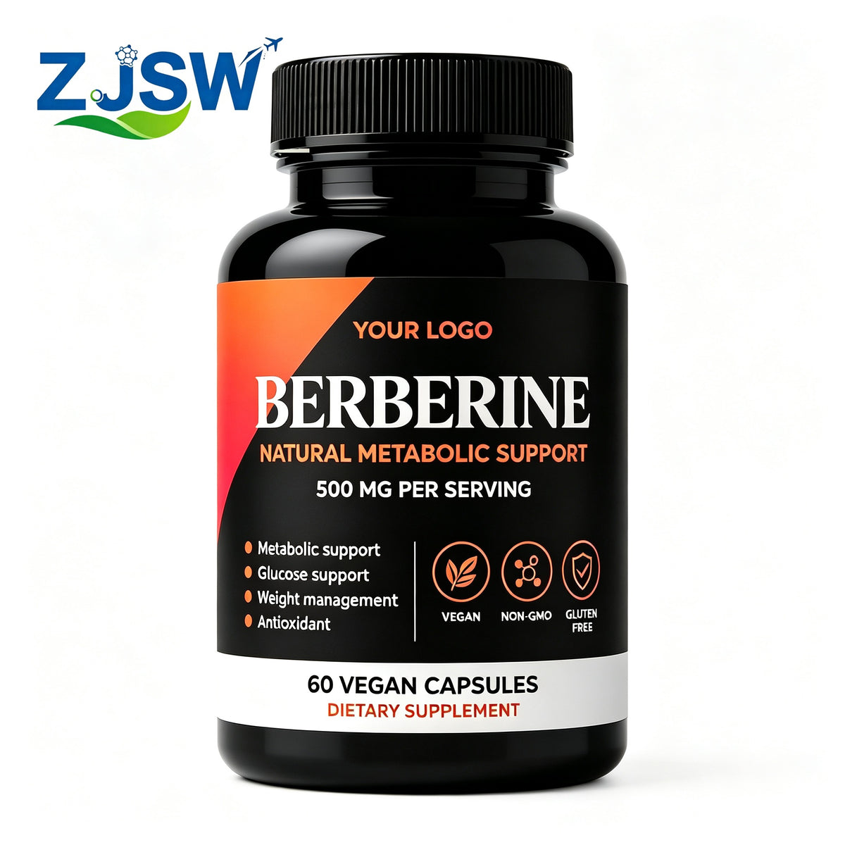 Berberine  – Natural Metabolic & Glucose Support (60 Vegan Capsules)