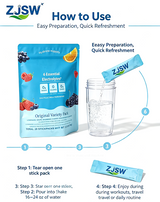 ZJSW Electrolyte Drink Mix - Original Variety Pack (20 Stick Packs)