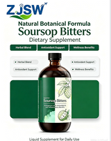 ZJSW Exotic Soursop Bitters Liquid, Soursop Herbal Tincture with Acetogenins, Antioxidant & Anti-Inflammatory Botanical Supplement