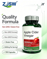 Apple Cider Vinegar Capsules, 2400mg Per Serving, 150 Vegetarian Capsules, Non-GMO & Gluten Free, Daily Apple Cider Vinegar Dietary Supplemen