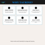 Taurine Amino Acid Supplement – 60 Vegan Capsules | Pure Formula, Non-GMO