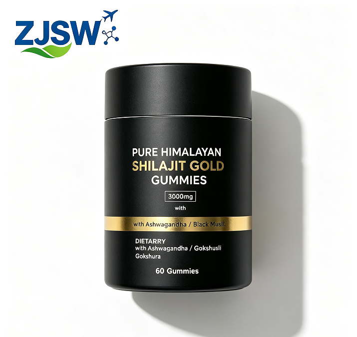 ZJSW Pure Himalayan Shilajit Gold Gummies (3000mg, 60 Gummies)