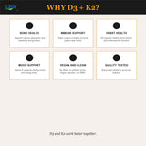 OEM/ODM Vitamin D3 + K2 Supplement – 60 Vegan Capsules | Bone, Heart, Immune & Mood Support