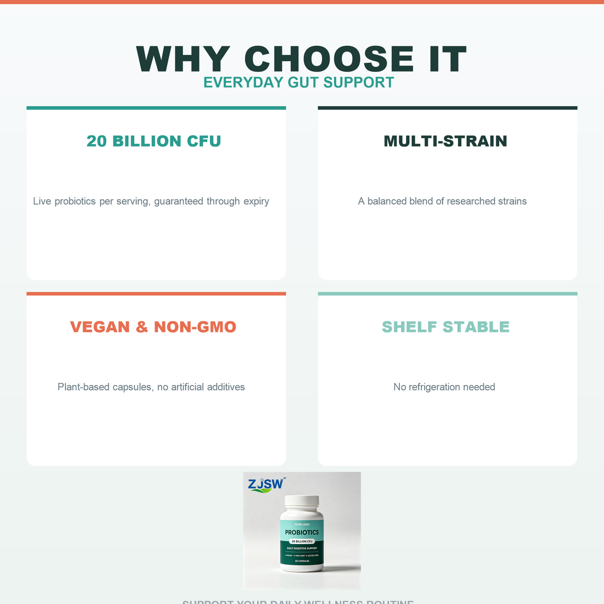 Premium Probiotics - 20 Billion CFU
