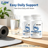 Hot Sale Magnesium Complex Capsules with Calcium Magnesium Zinc & Vitamin D for Adult Memory & Sleep Support