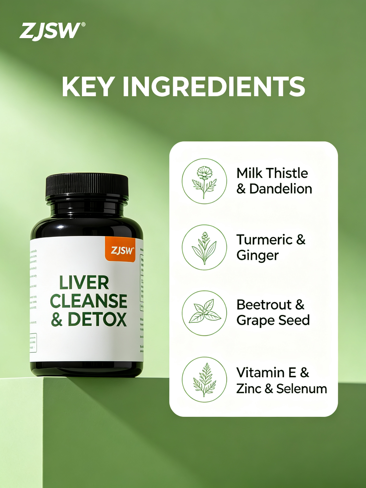 OEM/ODM Private Label Factory Supply Liver Cleanse Capsules for Women and Men 70 Capsules Support Liver Health