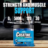ZJSW Creatine Monohydrate Gummies – Blueberry Flavor 5000mg (120 Vegan Gummies)