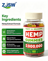 ZJSW Hemp Gummies - Tasty & Relaxing Supplement (60 Gummies)