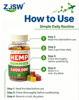 ZJSW Hemp Gummies - Tasty & Relaxing Supplement (60 Gummies)