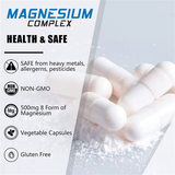 Hot Sale Magnesium Complex Capsules with Calcium Magnesium Zinc & Vitamin D for Adult Memory & Sleep Support
