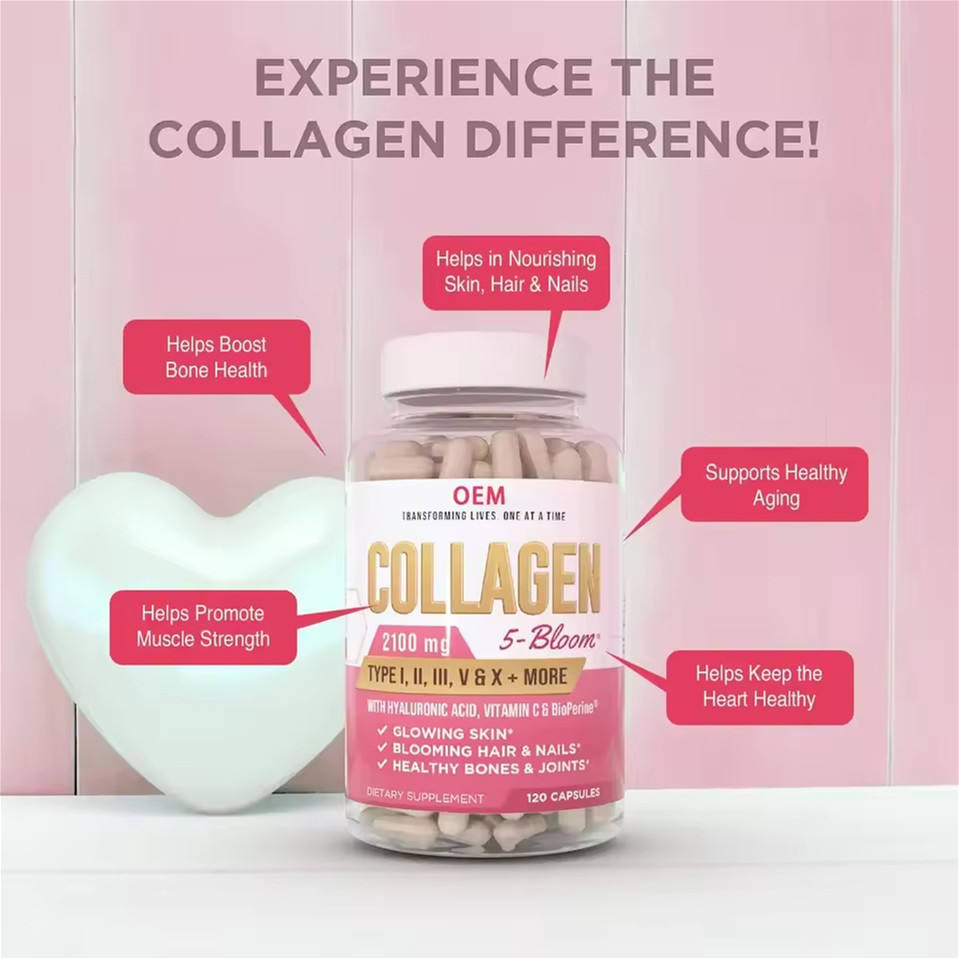 5000mg Skin Care Vitamin C Collagen Soft Gel Capsules