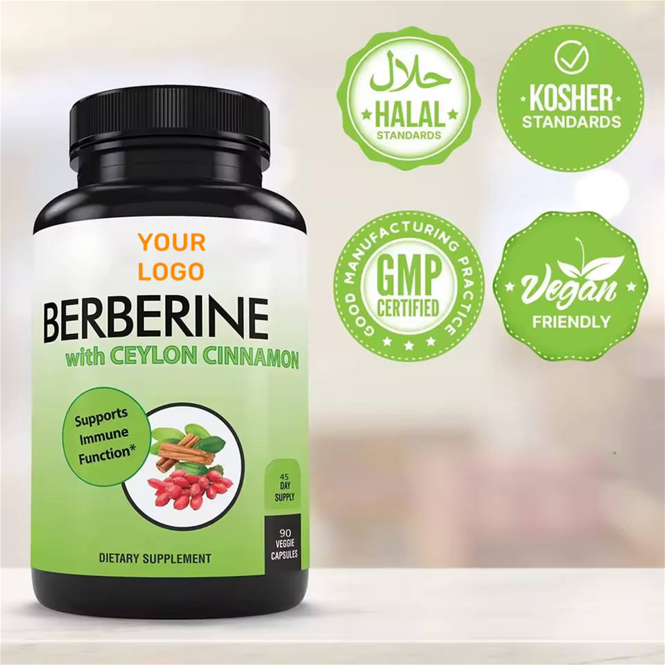 Herbal Extract Berberine HCl Capsules (400mg/500mg) - Immune Support