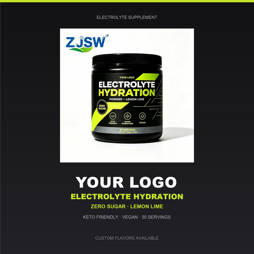 Electrolyte Hydration Powder – Lemon Lime (Zero Sugar, 30 Servings)