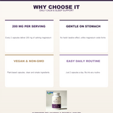 Magnesium Glycinate 200mg - Calm, Relax & Sleep Support