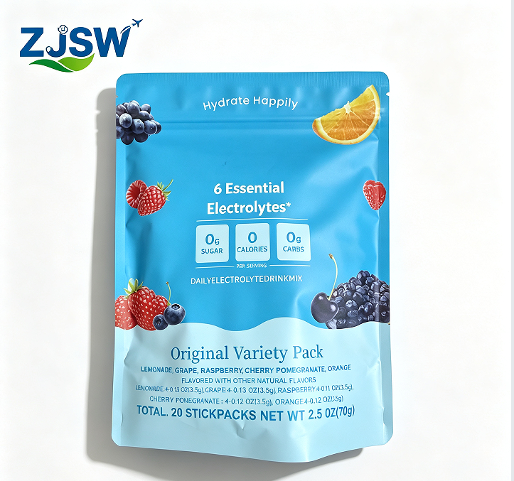 ZJSW Electrolyte Drink Mix - Original Variety Pack (20 Stick Packs)